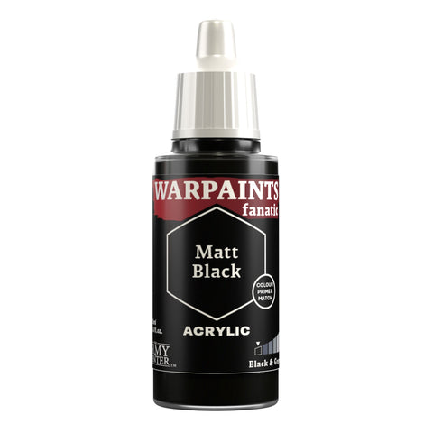 Army Painter Warpaints Fanatic: Matt Black 18ml