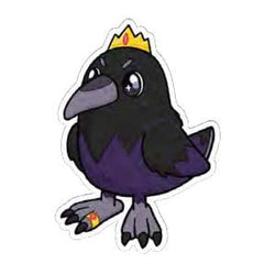 Squishable King Raven Sticker