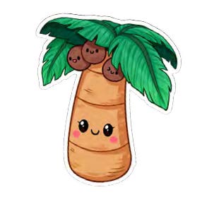 Squishable Palm Tree Sticker