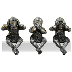 See Hear Speek No Evil Knights - Set of 3