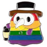 Squishable Plague Doctor - Pride Enamel Pin