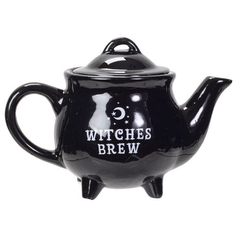 Witches Brew Black Ceramic Tea Pot