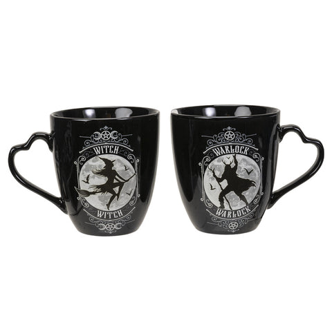 Witch & Warlock Couple Mug Set