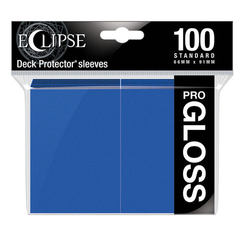 Deck Protector Sleeves: Eclipse Gloss Standard - Pacific Blue (100ct)