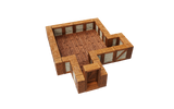 WarLock Tiles: Expansion Pack - 1 in. Town & Village Straight Walls