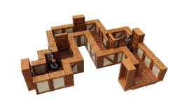 WarLock Tiles: Expansion Pack - 1 in. Town & Village Straight Walls