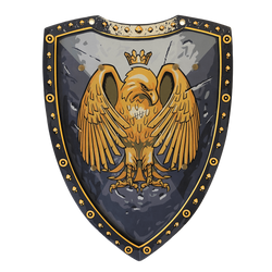 Golden Eagle Knight Foam Shield