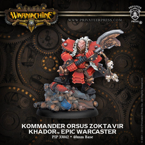 Warmachine: Khador Kommander Orsus Zoktavir