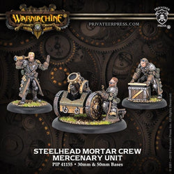 Warmachine: Mercenaries Steelhead Mortar Crew