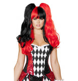 Black and Red Wig