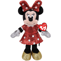 Ty Disney: Red Sparkle Minnie Mouse (Medium)