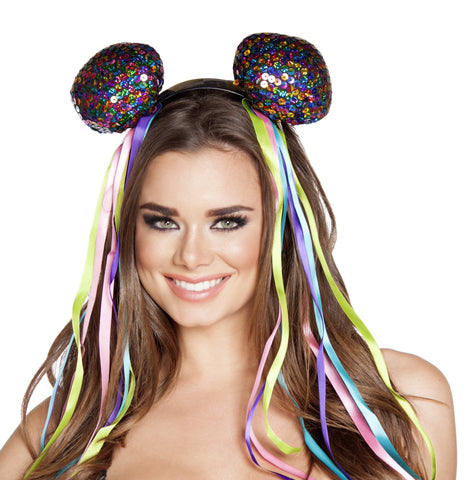 Multi color Sequin Head Piece