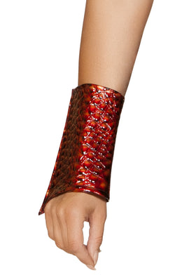 Pair of Red Wrist Cuffs