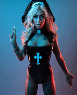 2pc Misbeheaven Nun Costume