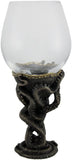 Steampunk Bronze Finish Octopus Tentacle Wine Glass