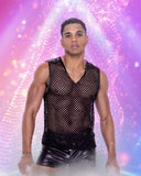 Mens Fishnet Tank Top