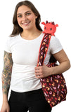 TeeTurtle Plushie Tote Bag: Red Dragon