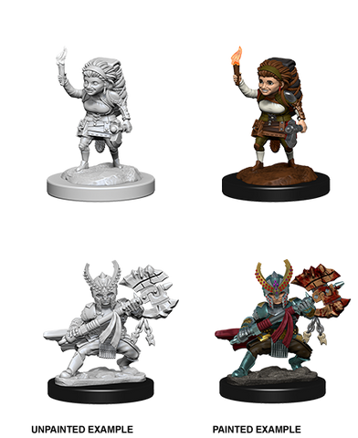 D&D: Nolzur's Marvelous Miniatures - Halfling Female Fighter