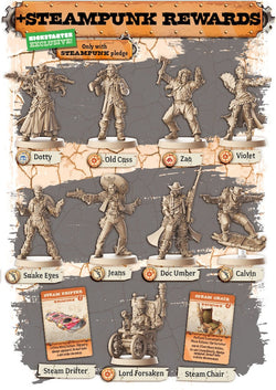 Zombicide: Undead or Alive - Kickstarter Exclusive Steampunk Extras