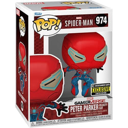 Funko Pop! 974 - Marvel - Spider-Man 2 Peter Parker Velocity Suit Vinyl Figure - Entertainment Earth Exclusive