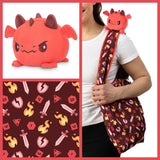 TeeTurtle Plushie Tote Bag: Red Dragon