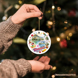 Artistic Honolulu Hawaii Christmas Ornament, Tropical Hawaiian Keepsake and Souvenir Gift