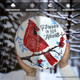 Forever in our Hearts Cardinal Stepping Stone, 9.5" Winter Garden Decorative Resin Figurine