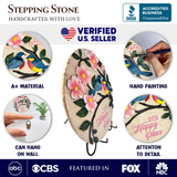 Blossoming Songbirds Positivity Stepping Stone, 9.5" Happiness Garden Decoration and Support Gift