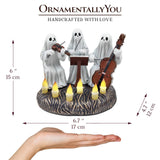 Ghostly Ensemble Trio Lighted Spooky Home Figurine, 5.5" LED Haunted Halloween Ghost Statue