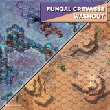 BattleTech Alien Worlds: Battle Mat - Fungal Crevasse/Washout