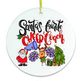 Cheer Coach Christmas Ornament, Cheerleading Gift