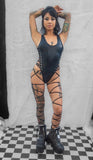 Electro-Lace Leg Wrap Bodysuit