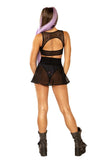 GlowMesh Keyhole Rave Top