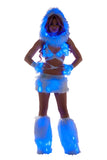 GlowFur Illuminated Light-Up Infinity Hood