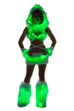 GlowFur Illuminated Light-Up Wrap Top