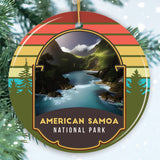 American Samoa National Park Retro Style Ornament, Tutuila  Tourist Attraction and Gift