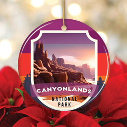 Canyonlands National Park Retro Style Ornament, Utah  Tourist Attraction and Gift