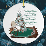 Christmas in Heaven Quote Ornament