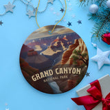 Grand Canyon National Park Retro Ornament, Arizona Tourist Attraction Souvenir and Gift