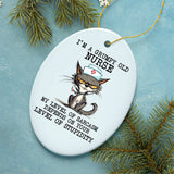 Grumpy Old Nurse Cat, Cute and Funny Christmas Gift