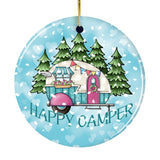 Happy Camper Winter RV Ornament