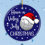 Have a Volley Jolly Christmas Volleyball Ornament