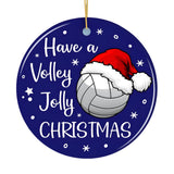 Have a Volley Jolly Christmas Volleyball Ornament