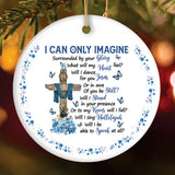 Inspirational Jesus Religious Quote and Cross Ornament