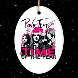 It’s the Best Time of the Year Psychedelic Rock n Roll Christmas Ornament, Classic Rockstar Theme