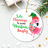 Let’s Flamingo to some Christmas Jingles Cute Bird Ornament