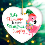 Let’s Flamingo to some Christmas Jingles Cute Bird Ornament