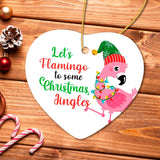 Let’s Flamingo to some Christmas Jingles Cute Bird Ornament