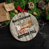 Merry Christmas Shitters Full Ornament