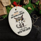 My Coffee and I are Having a Moment Quirky Cat, Cute and Funny Christmas Gift